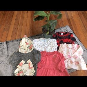 Babygirl Tops - Long-sleeved Lot - Pack of 5 - 6m